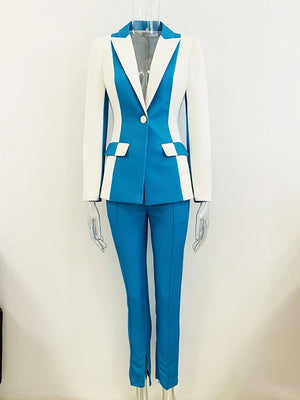 Women's Designer Flare Pants Suit