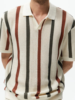 Men's Chunky Knit Summer Shirt