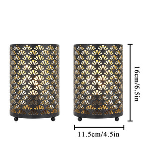 Black Metal Table Lamp 2Pcs