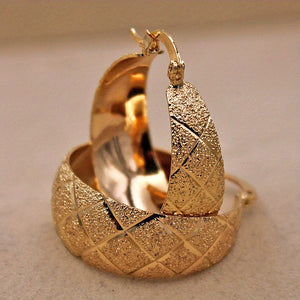 Trendy Copper Hoop Earrings