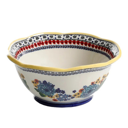 Dazzling Dahlias 12-Piece Dinnerware Set