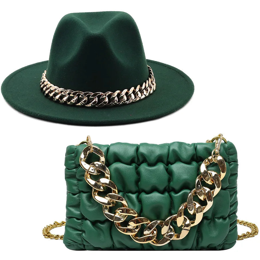 Fedora Hats/ Luxury Handbag