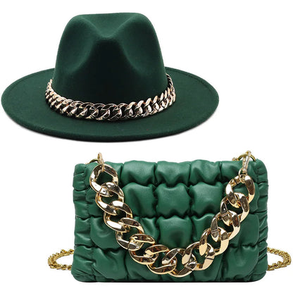 Fedora Hats/ Luxury Handbag
