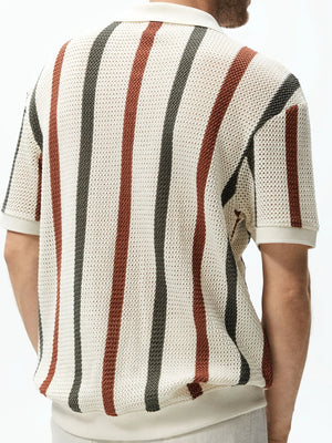 Men's Chunky Knit Summer Shirt