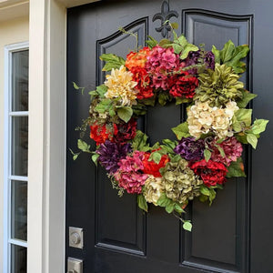 Artificial Peony Spring Wreath