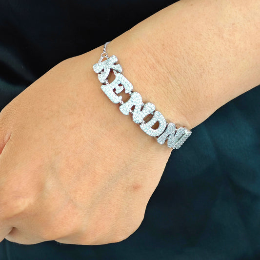 Customized Crystal Letter Bracelets