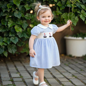 Girl's Summer Striped Dress