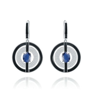 Open image in slideshow, Natural Drop Gemstone Earrings
