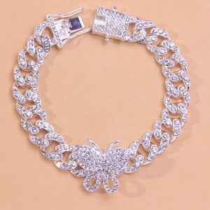 Open image in slideshow, Crystal Butterfly Ankle Bracelet
